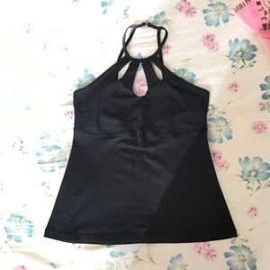 B-up Active Yoga Cut-out Halter Top Size Small